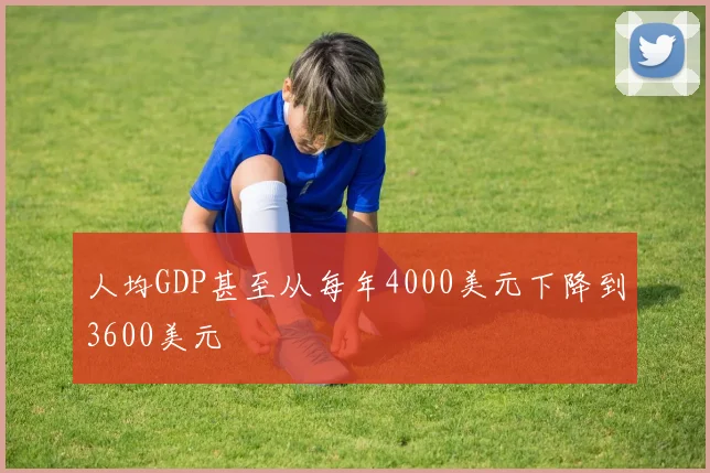 人均GDP甚至从每年4000美元下降到3600美元